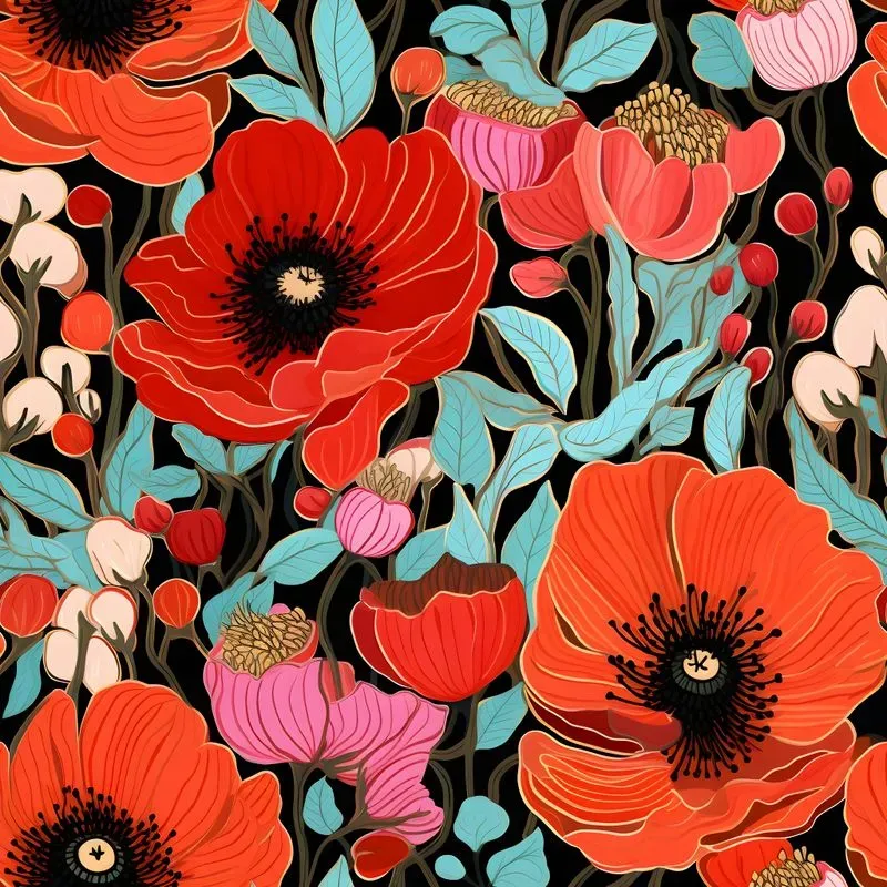 Floral Fantasia Seamless Patterns