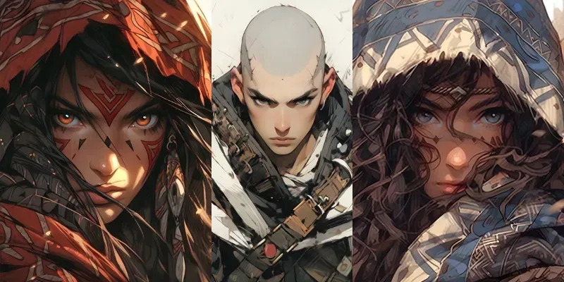 Astonishing Character Illustrations generated by undefined