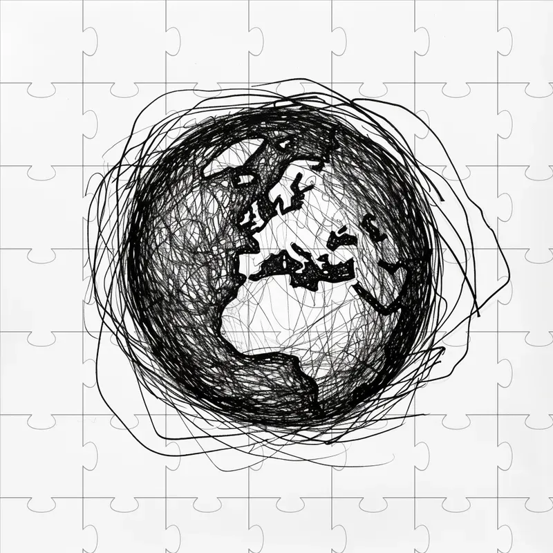 Vintage-inspired Scribble Drawings