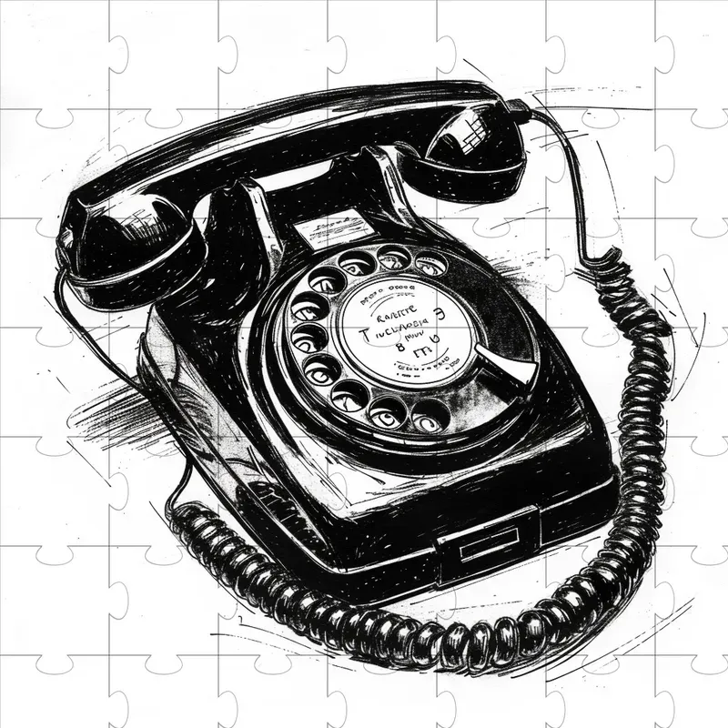 Vintage-inspired Scribble Drawings