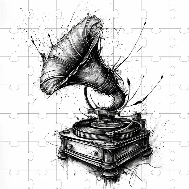 Vintage-inspired Scribble Drawings