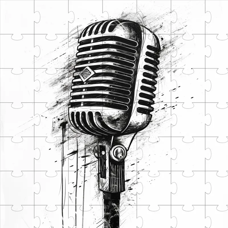 Vintage-inspired Scribble Drawings