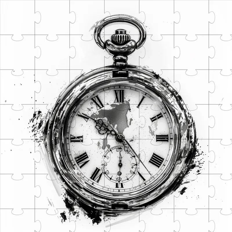 Vintage-inspired Scribble Drawings