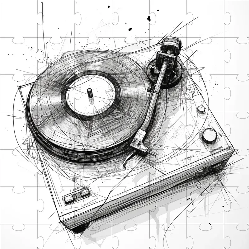 Vintage-inspired Scribble Drawings