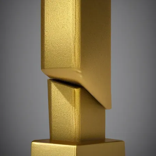 Golden Abstract Sculptures