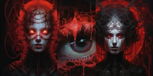 Horror Illustrations generated by midjourney