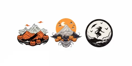 Halloween Themed Tattoo Designs generated by midjourney