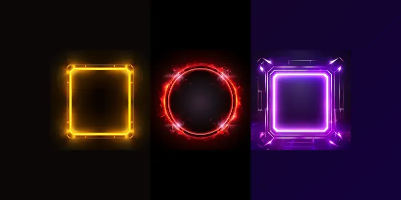 Neon Light Frames generated by undefined