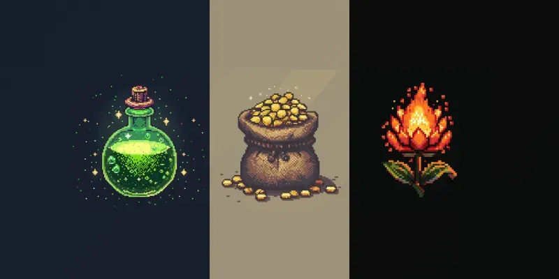 Retro Pixelated Game Assets Any Genre generated by undefined