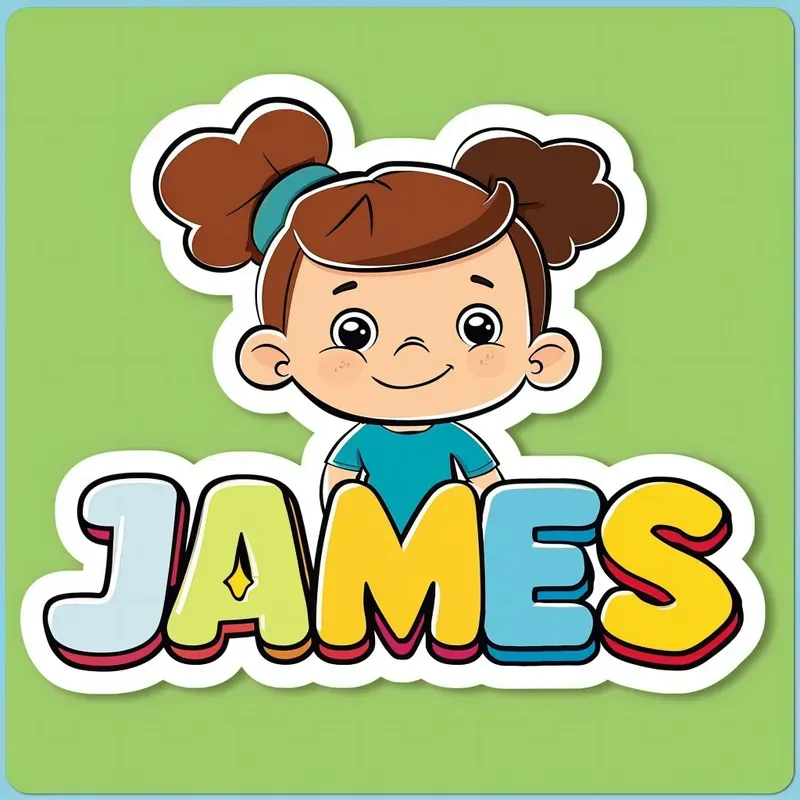 Cute Name Stickers For Kids