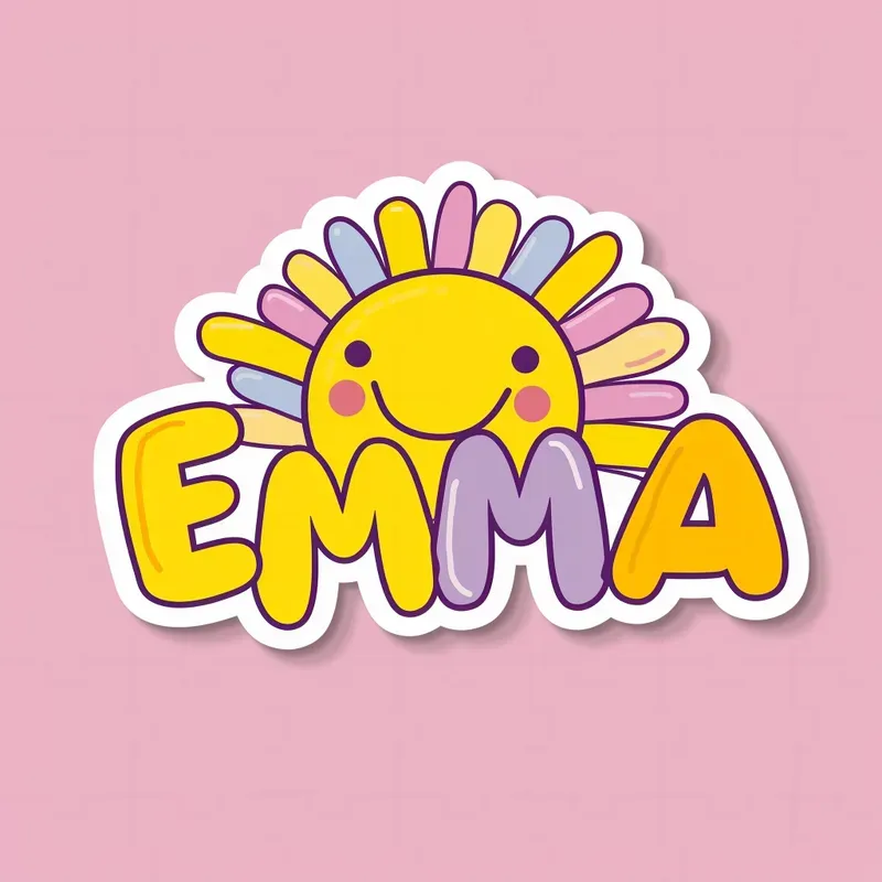 Cute Name Stickers For Kids