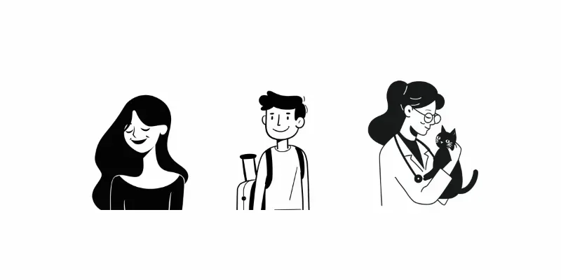 Notion Minimalist Character Illustrations generated by undefined