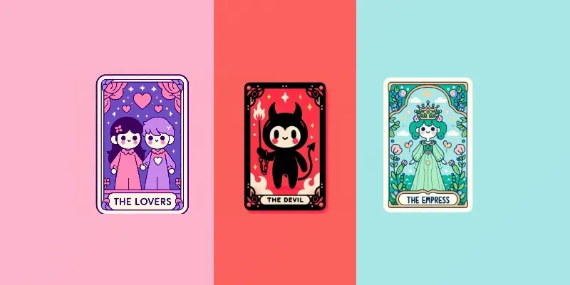Cute Tarot Cards generated by undefined