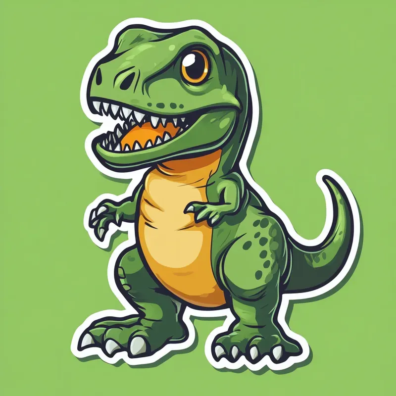 Cute Dinosaur Stickers