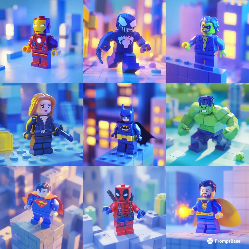 Comic Hero Blocks Lego