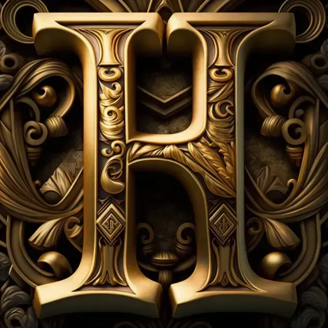 Beautiful Golden Letter Plaques