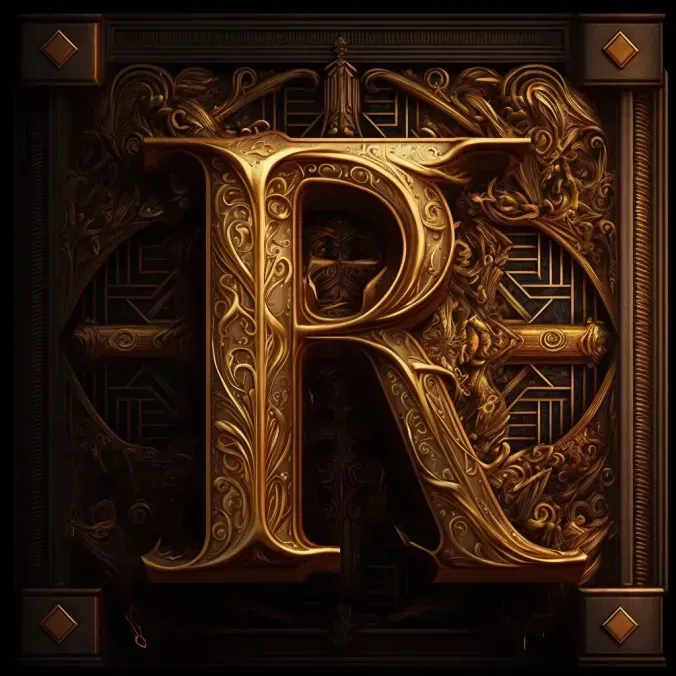 Beautiful Golden Letter Plaques
