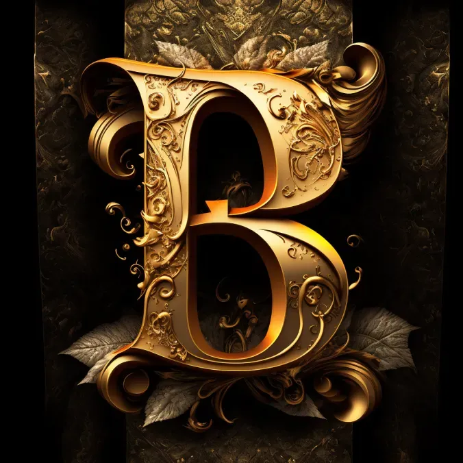 Beautiful Golden Letter Plaques