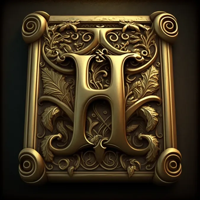 Beautiful Golden Letter Plaques