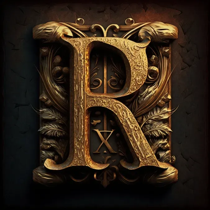 Beautiful Golden Letter Plaques