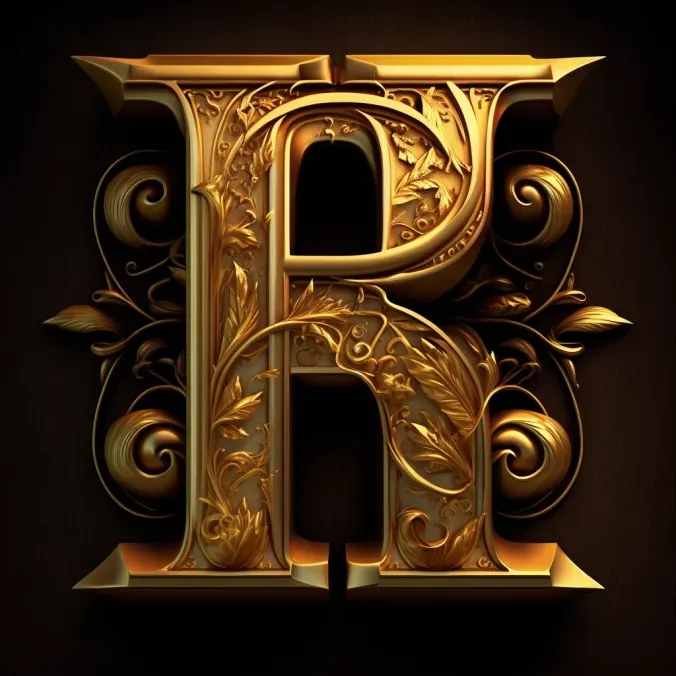 Beautiful Golden Letter Plaques
