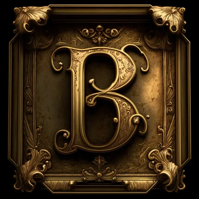 Beautiful Golden Letter Plaques