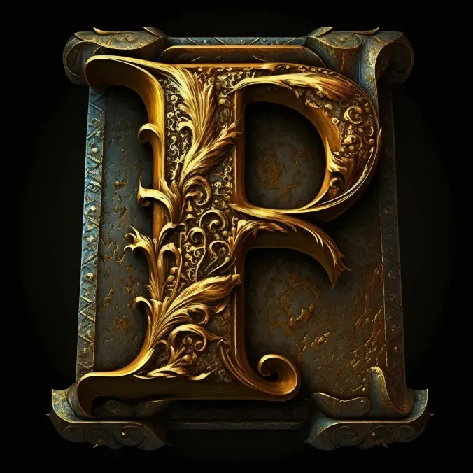 Beautiful Golden Letter Plaques