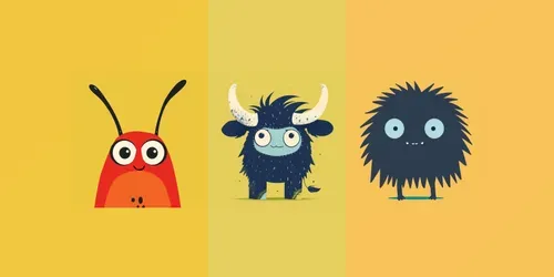 Adorable Monsters generated by midjourney