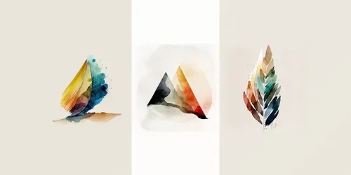 Abstract Watercolor Drawings generated by midjourney