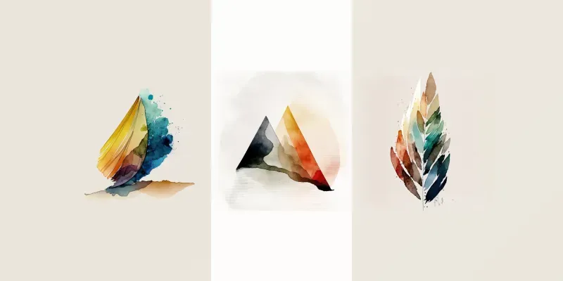 Abstract Watercolor Drawings generated by undefined