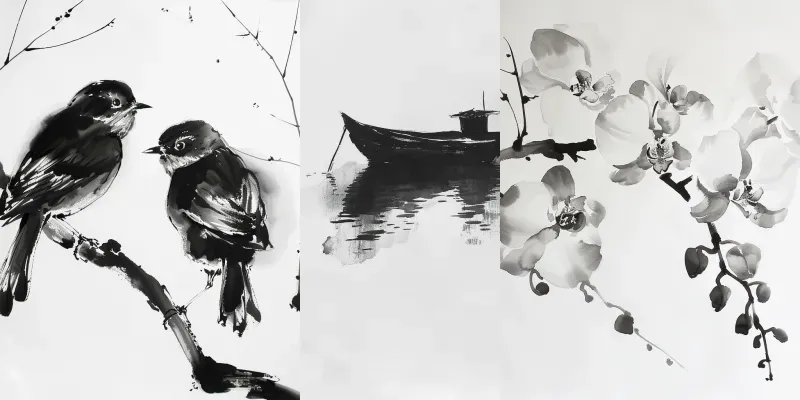 Chinese Ink Paintings generated by undefined