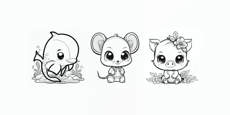 Coloring Cute Animals generated by undefined