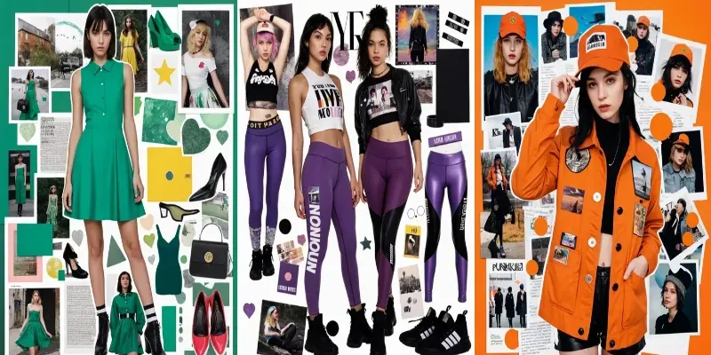 Fashion Collage Moodboards generated by undefined