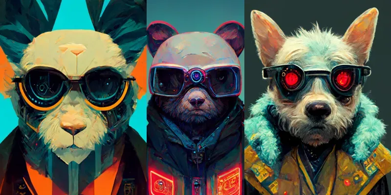 Cyberpunk Animal Avatar generated by undefined