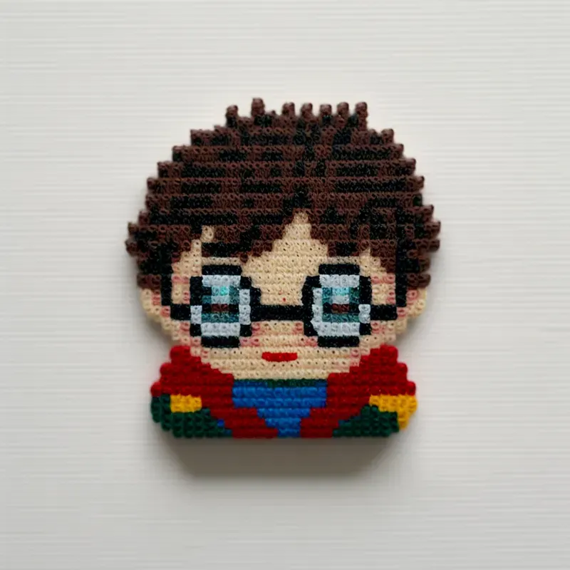 Embroidery Patterns In 8-bit Style