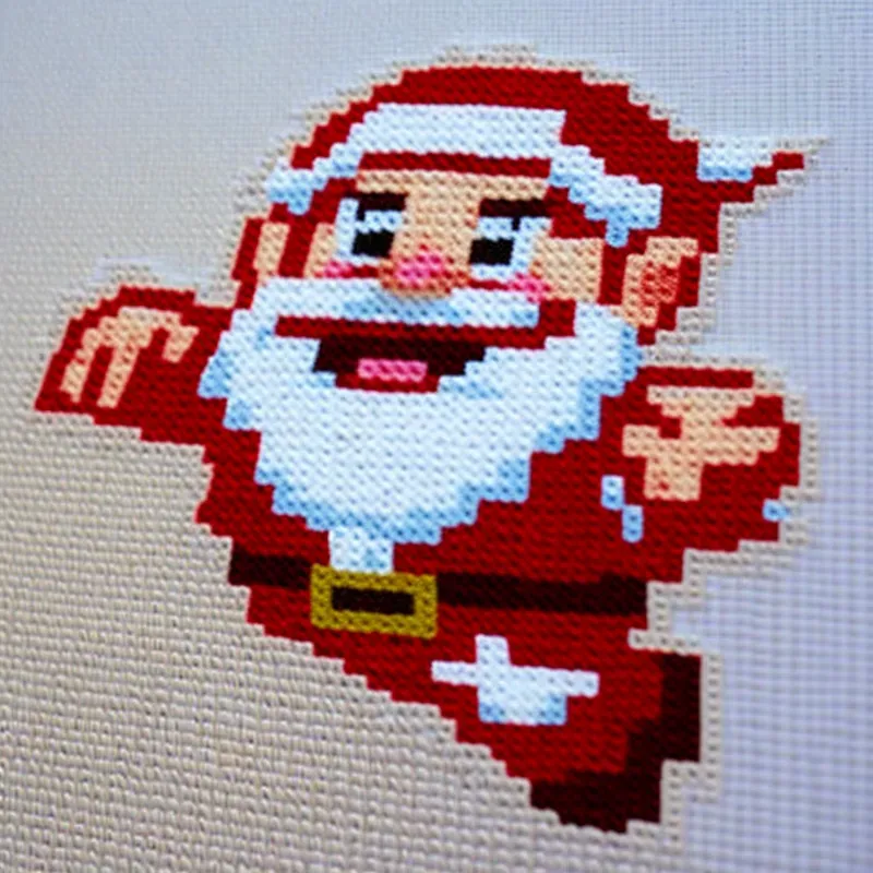Embroidery Patterns In 8-bit Style