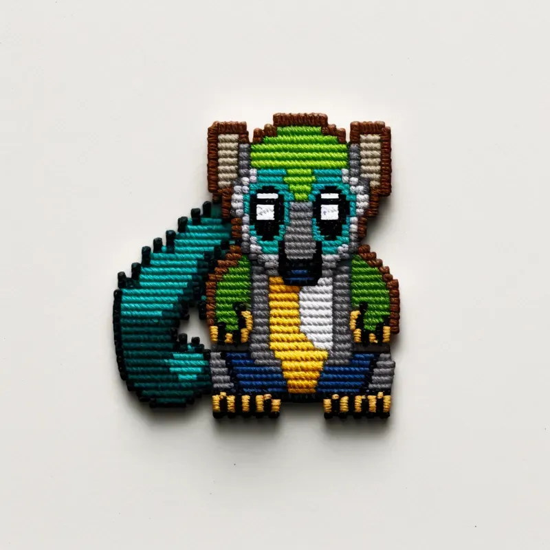 Embroidery Patterns In 8-bit Style