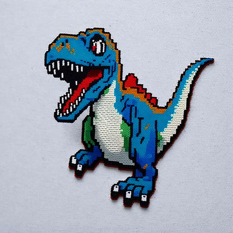 Embroidery Patterns In 8-bit Style