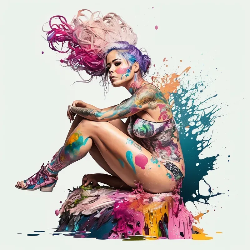 Colorful Women Illustrations