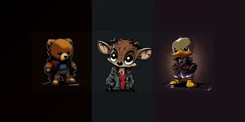 Chibi Cute Animals generated by midjourney