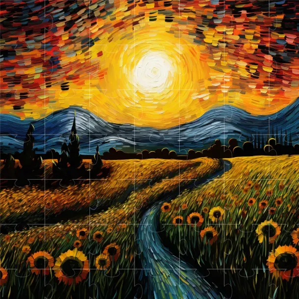 Vincent Van Gogh Digital Art Style
