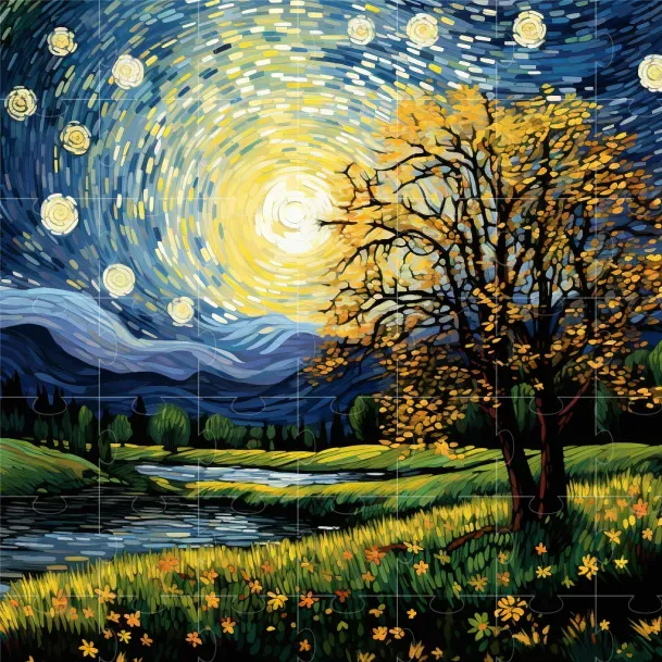 Vincent Van Gogh Digital Art Style