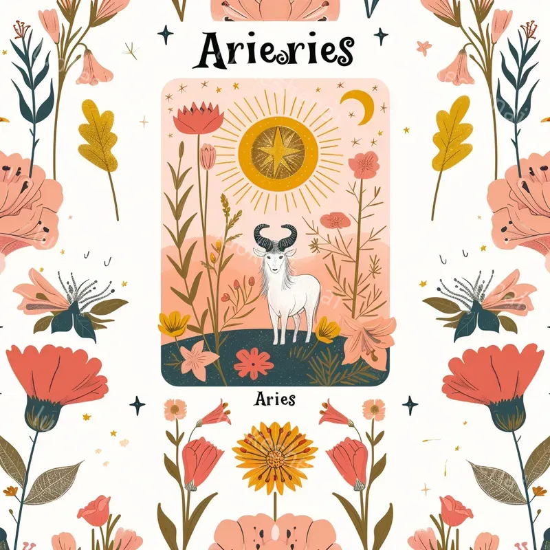 Simple Tarot Card Pattern Art