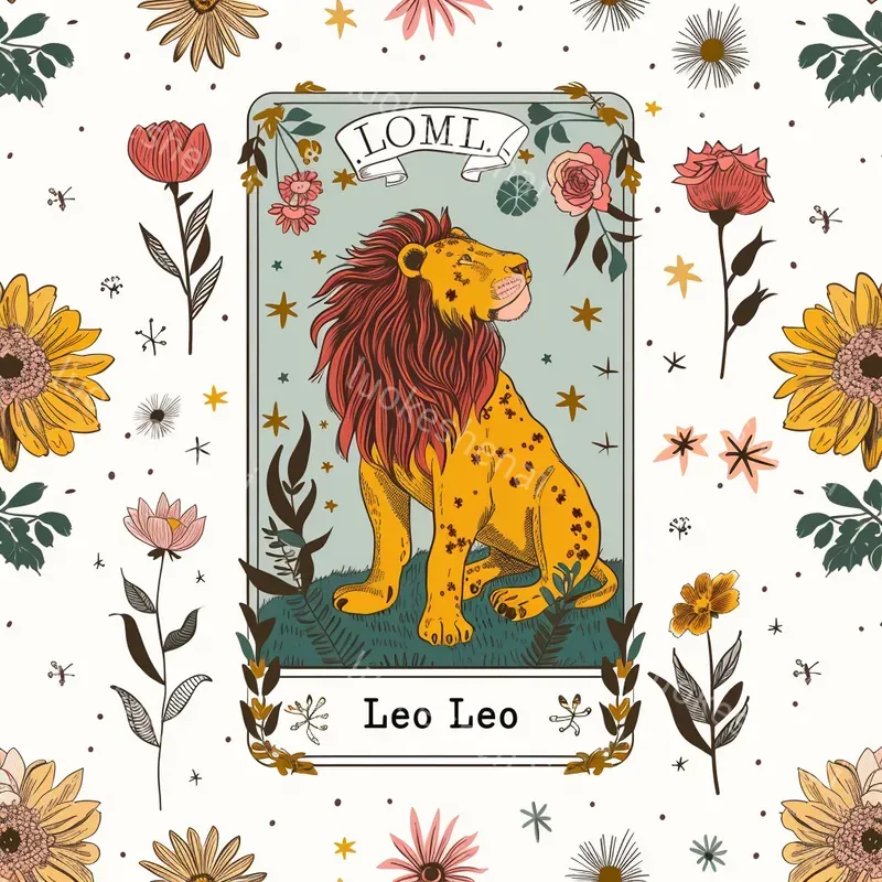 Simple Tarot Card Pattern Art