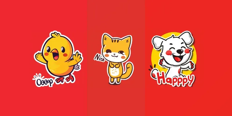 Cartoon Animals Simple Drawing Style generated by undefined