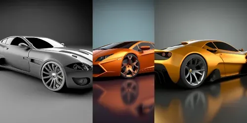 3D Render Sports Cars generated by midjourney