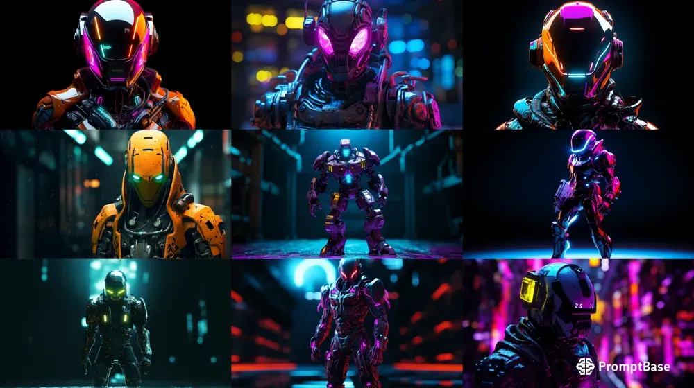 Action Figure Style Cyberpunk Technologies