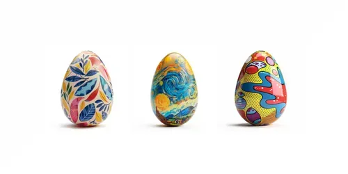 Artistic Easter Eggs generated by midjourney