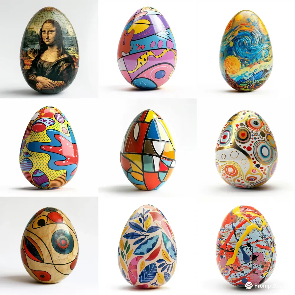 Artistic Easter Eggs