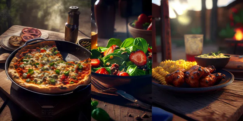 Mouthwatering Picnic Food Photoshoots generated by undefined